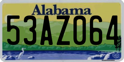 AL license plate 53AZ064