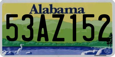 AL license plate 53AZ152