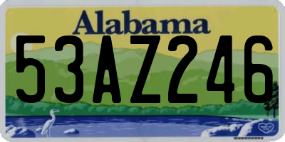 AL license plate 53AZ246
