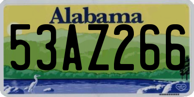 AL license plate 53AZ266