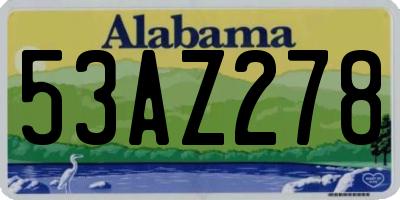 AL license plate 53AZ278