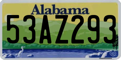 AL license plate 53AZ293