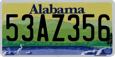 AL license plate 53AZ356