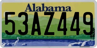 AL license plate 53AZ449