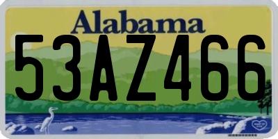 AL license plate 53AZ466