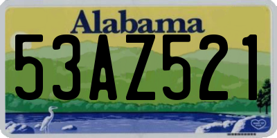 AL license plate 53AZ521