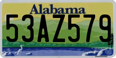 AL license plate 53AZ579