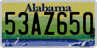 AL license plate 53AZ650