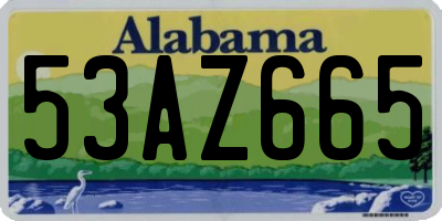 AL license plate 53AZ665