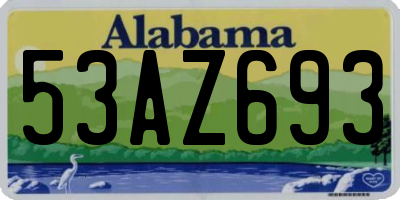 AL license plate 53AZ693