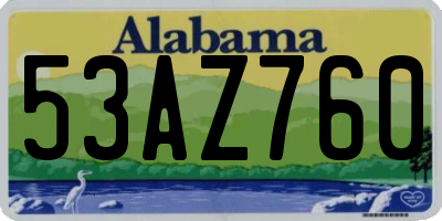 AL license plate 53AZ760