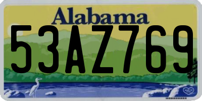 AL license plate 53AZ769