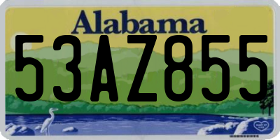 AL license plate 53AZ855