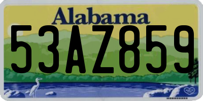 AL license plate 53AZ859