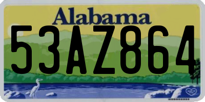 AL license plate 53AZ864