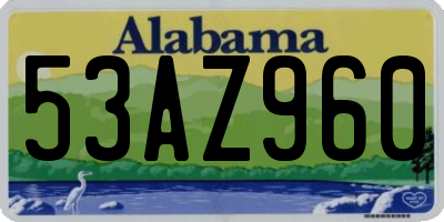 AL license plate 53AZ960