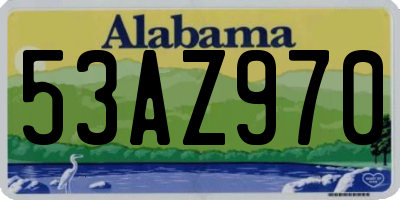 AL license plate 53AZ970