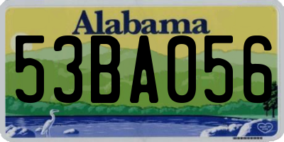 AL license plate 53BA056
