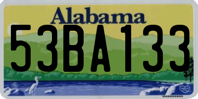 AL license plate 53BA133