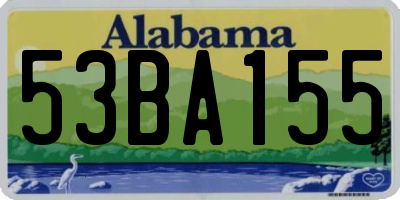 AL license plate 53BA155