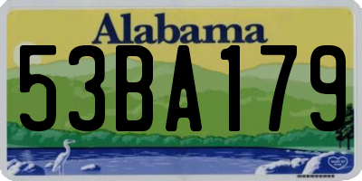 AL license plate 53BA179