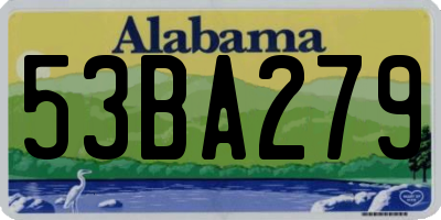 AL license plate 53BA279