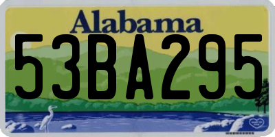 AL license plate 53BA295