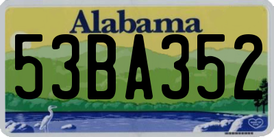 AL license plate 53BA352