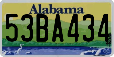 AL license plate 53BA434