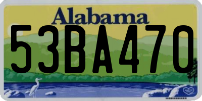 AL license plate 53BA470
