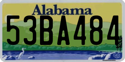 AL license plate 53BA484