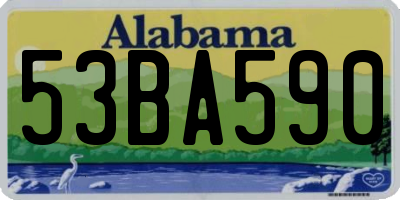 AL license plate 53BA590