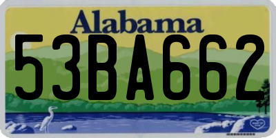 AL license plate 53BA662