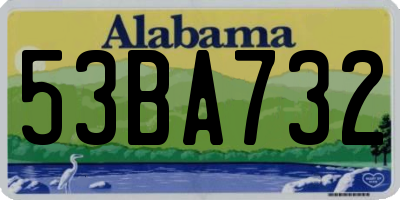 AL license plate 53BA732