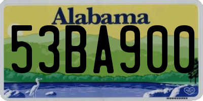 AL license plate 53BA900