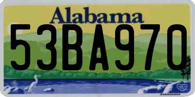 AL license plate 53BA970