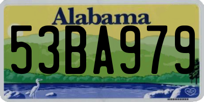AL license plate 53BA979