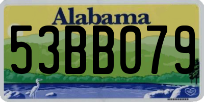 AL license plate 53BB079