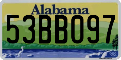 AL license plate 53BB097