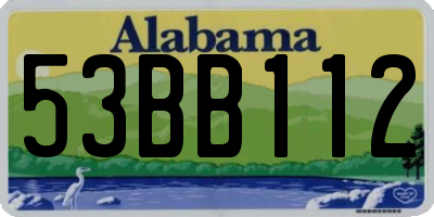 AL license plate 53BB112