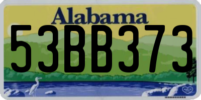AL license plate 53BB373
