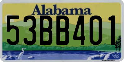 AL license plate 53BB401