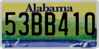 AL license plate 53BB410
