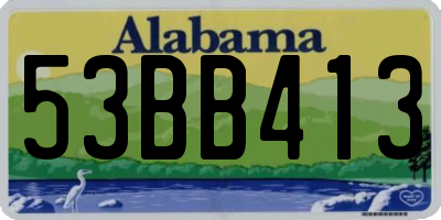 AL license plate 53BB413