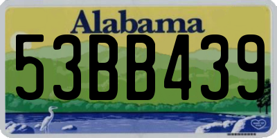 AL license plate 53BB439