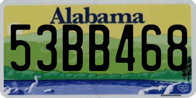 AL license plate 53BB468