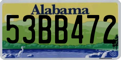 AL license plate 53BB472
