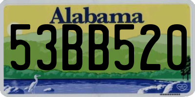 AL license plate 53BB520