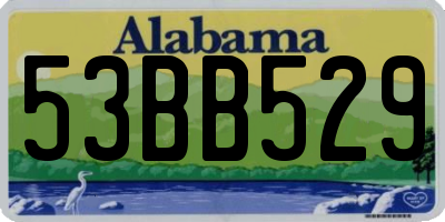 AL license plate 53BB529