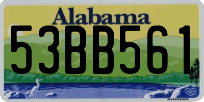 AL license plate 53BB561